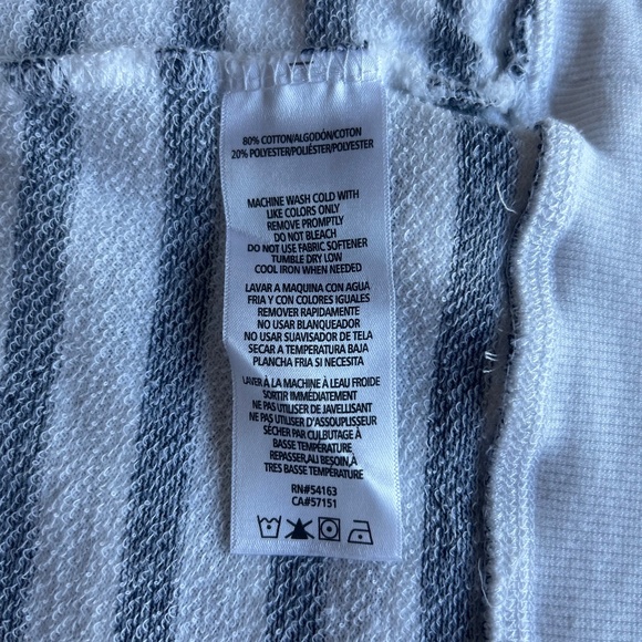 New Tommy Hilfiger Sport White Navy Cotton Polyester Hoodie size L - Picture 10 of 12